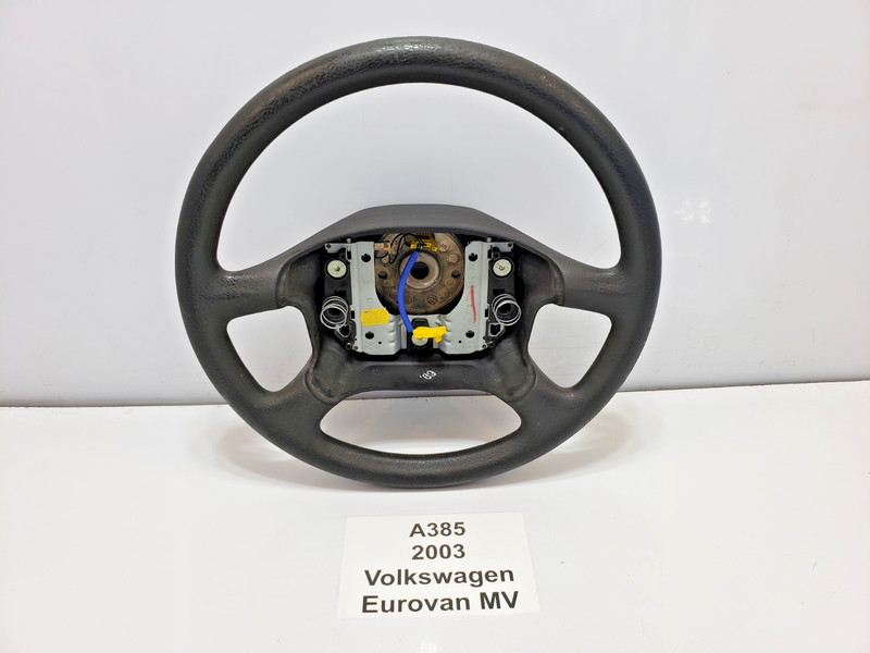 ✅ 99-03 OEM Volkswagen Eurovan MV Column Steering Wheel 4 Spoke Black NOTE*