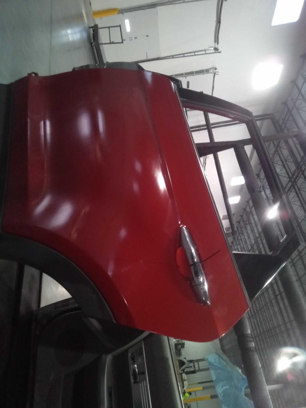 2017 Hyundai Santa Fe Left Rear Door Red 461084, 144K Miles, Used