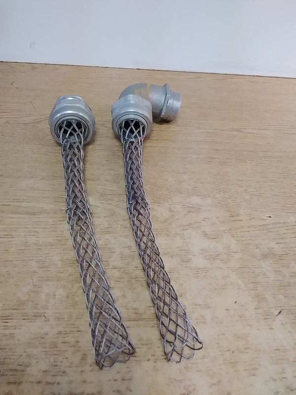 Lot Of 2 Hubbell 42-8758 1-1/8"ID Strain Relief Cord Connector