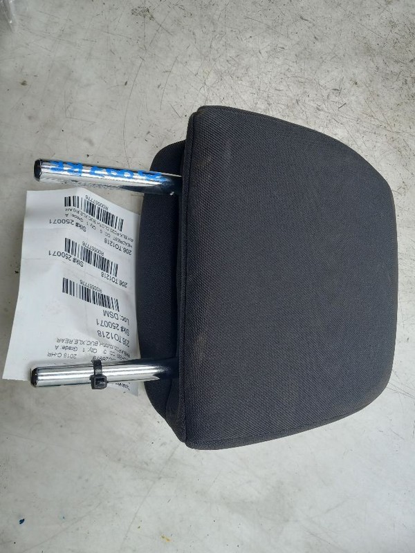 18 TOYOTA C-HR XLE REAR PASSENGER RIGHT HEADREST CLOTH BLK-FC20