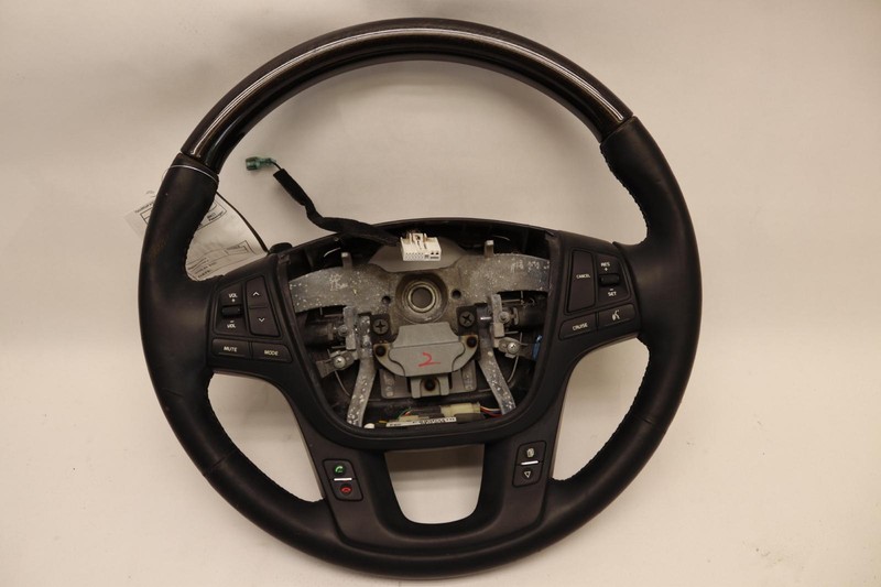 2014-2016 KIA CADENZA STEERING WHEEL LEATHER BLACK W/ MULTIFUNCTION SWITCH OEM