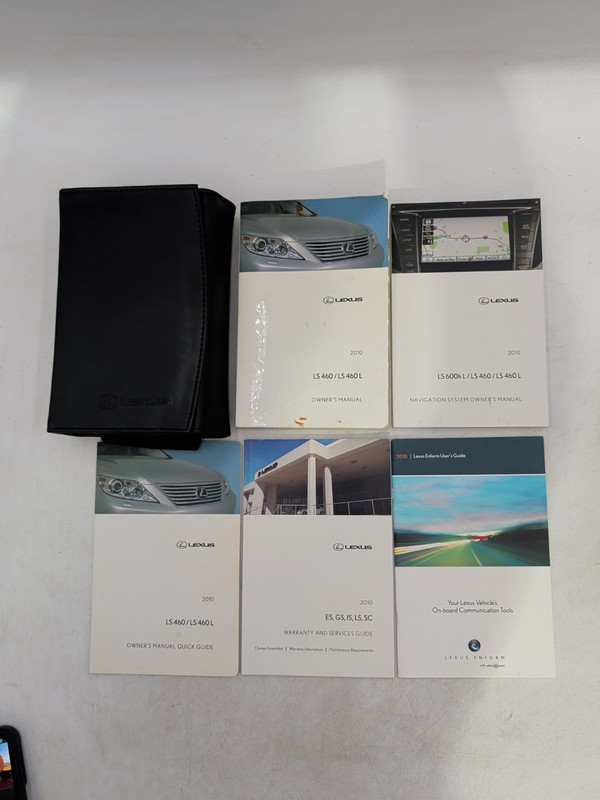 2010 Lexus LS 460 L 460 L Owners Owner's Manual Set With Navigation & Case