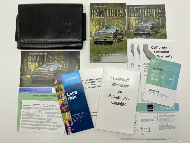 Owners Manual 2017 Dodge Ram Truck 1500 2500 3500 86683