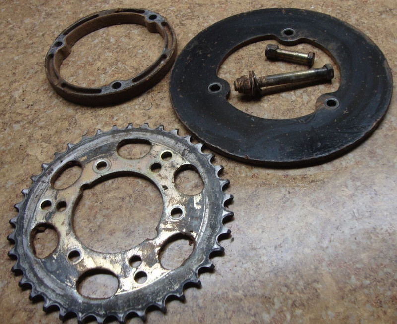 96 Polaris Scrambler 400 4x4 ATV 4 Wheeler Rear Back Sprocket Gear Axle Parts 38