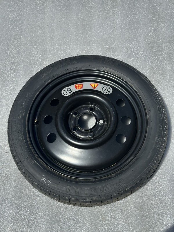 2000-2006 JAGUAR XK8 XKR SPARE WHEEL 135 80 18 PIRELLI TIRE 95% TREAD