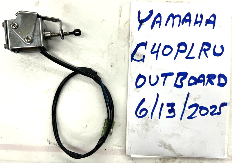 6E9-86111-01-00 Yamaha 40hp 1992 Outboard Motor Choke Solenoid Coil OEM