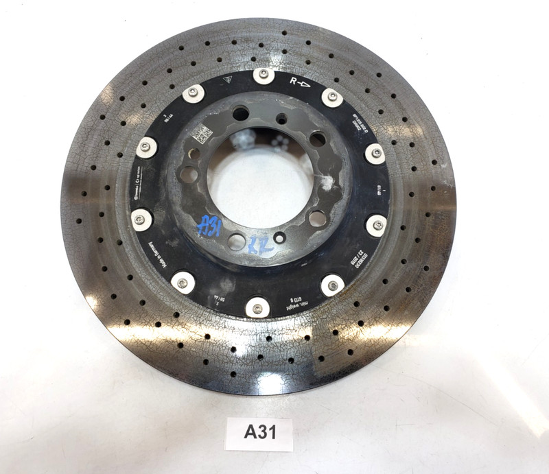 ✅ 17-19 OEM Porsche 991 911 Turbo S Rear Right Passenger Brake Disc Rotor 18k
