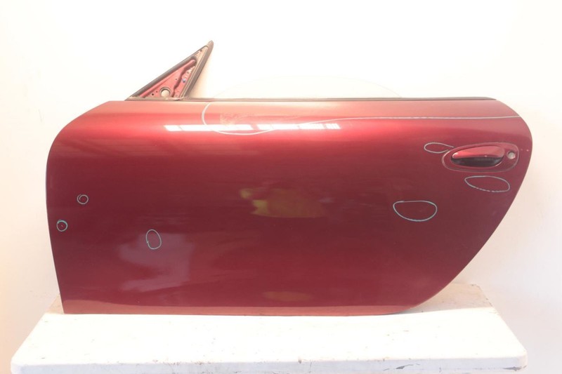 97-04 Porsche Boxster 2.7L Maroon Driver Left Front Door Assembly