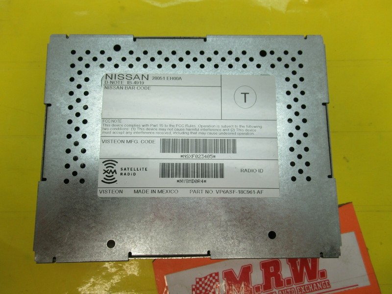 XM SATELLITE RADIO COMPUTER G25 G35 G37 370Z CUBE JX35 MAXIMA MURANO ROGUE QUEST