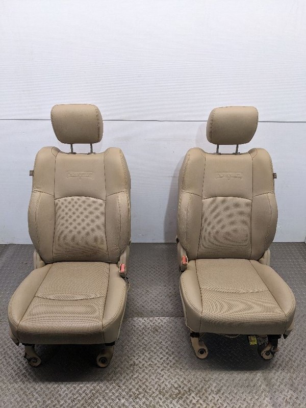 14-20 RAM 1500 LARAMIE POWER FRONT LEATHER SEATS CANYON BROWN 1151556