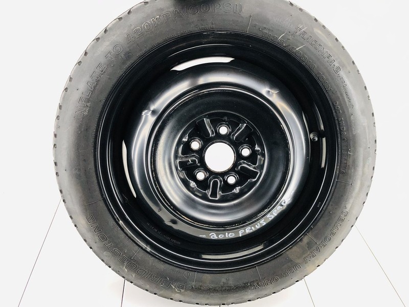 04-15 TOYOTA PRIUS EMERGENCY SPARE TIRE WHEEL J16X4T BRIDGESTONE T135/80D16 OEM