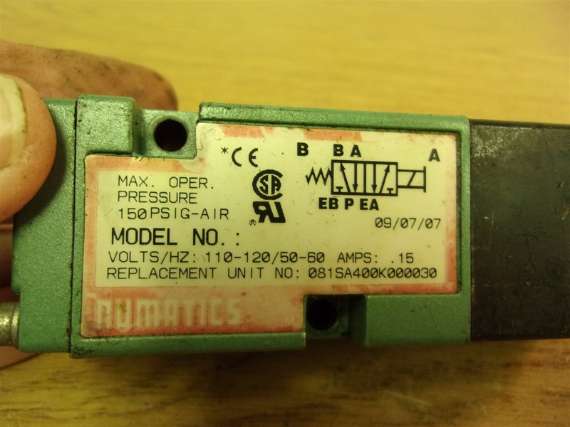Numatics 0815A400K000030 Solenoid Valve *FREE SHIPPING*