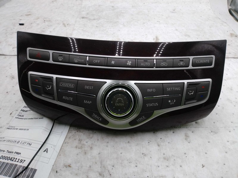 2015 INFINITI Q70 A/C Selector Switch OEM White 123K Miles NJ25-26257-667400