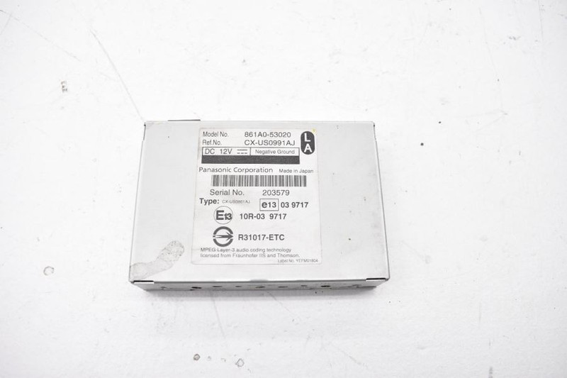 2010-2011 LEXUS IS250 CONVERTIBLE 2.5L MULTI MEDIA INTERFACE MODULE 861A0-53020
