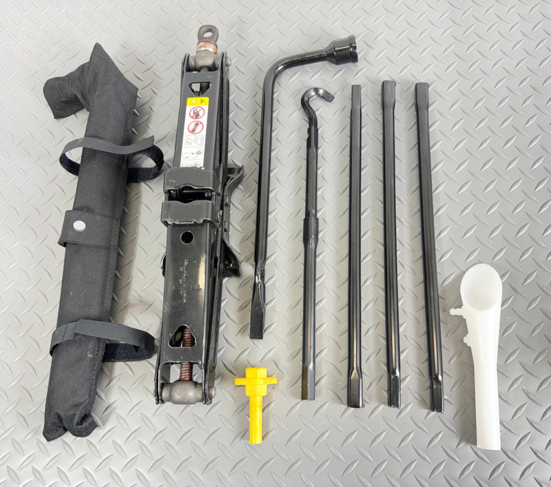 ✅ 09-26 RAM 1500 OEM SPARE TIRE EMERGENCY TOOL KIT: SCISSOR JACK LUG NUT WRENCH