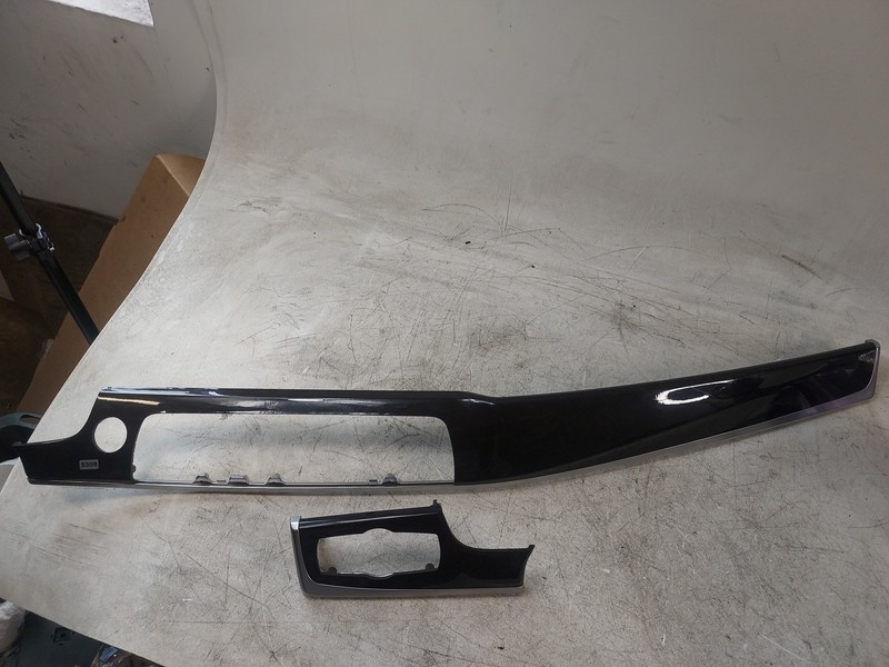 11-16 BMW 535i CENTER DASH TRIM ANTHRACITE SET 2 OEM climate start bezel switch