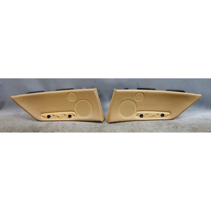 01-06 BMW E46 Convertible Rear Interior Side Trim Panel Inserts Brown OEM
