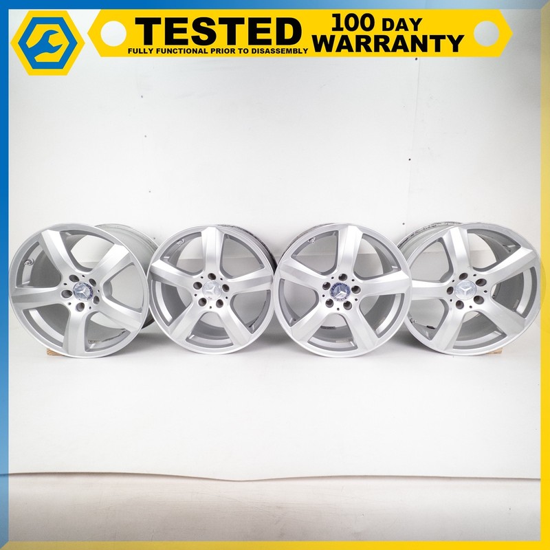 12-18 MERCEDES-BENZ CLS550 8.5 9.5 X R18 18" COMPLETE WHEEL SET OF 4 PC OEM