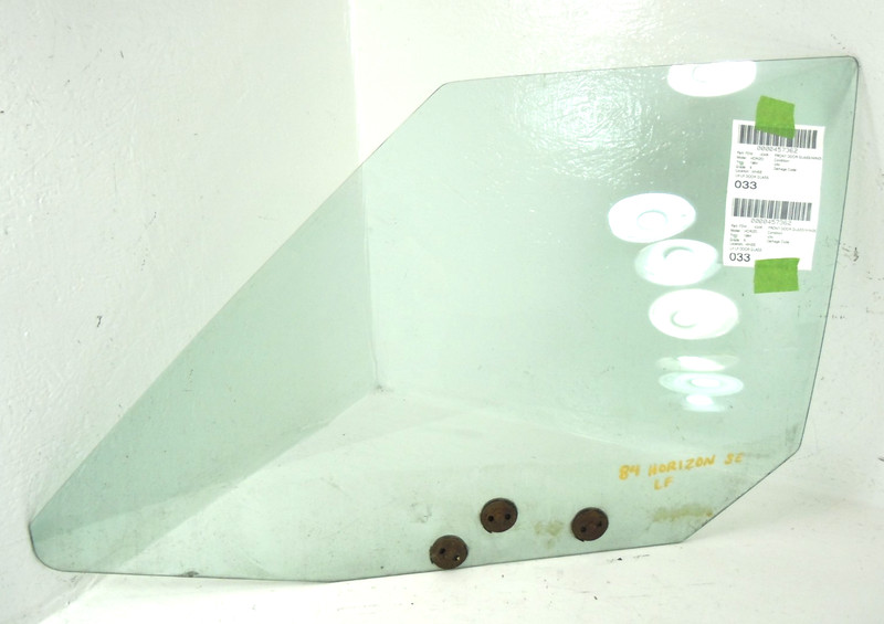 1978-1990 Plymouth Horizon Front Door Window Glass Driver Left OEM 4 Door