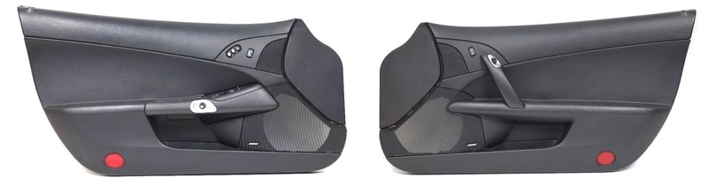 2005-2013 Corvette C6 Door Panels Black OEM w/ Bose Speakers L&R Good Condition!