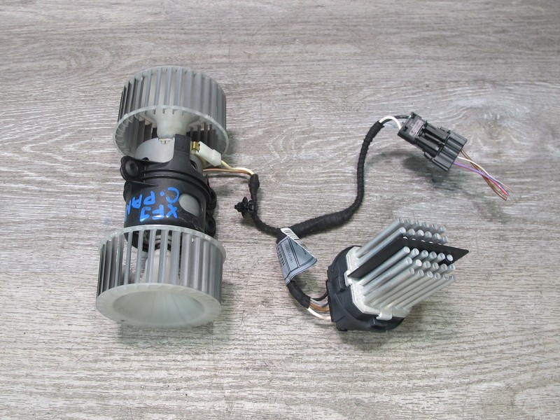 2007-2013 BMW E70 E71 E72 REAR A/C HEATER BLOWER MOTOR FAN W RESISTOR SET OF 2