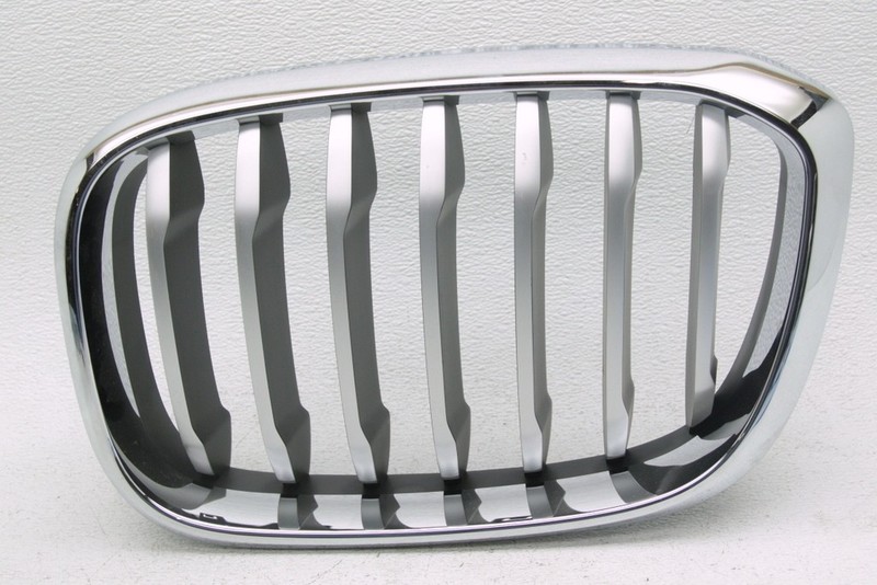 OEM BMW X3 Left Driver Side Grille Chrome 51137464929 Tab Gone 8 slot