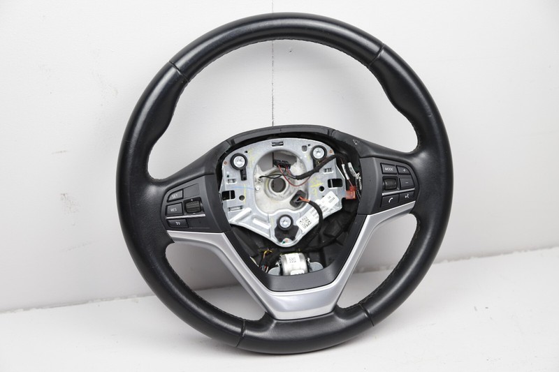 14-18 BMW X5 F15 Sport Black Leather Steering Wheel Non-Heated OEM
