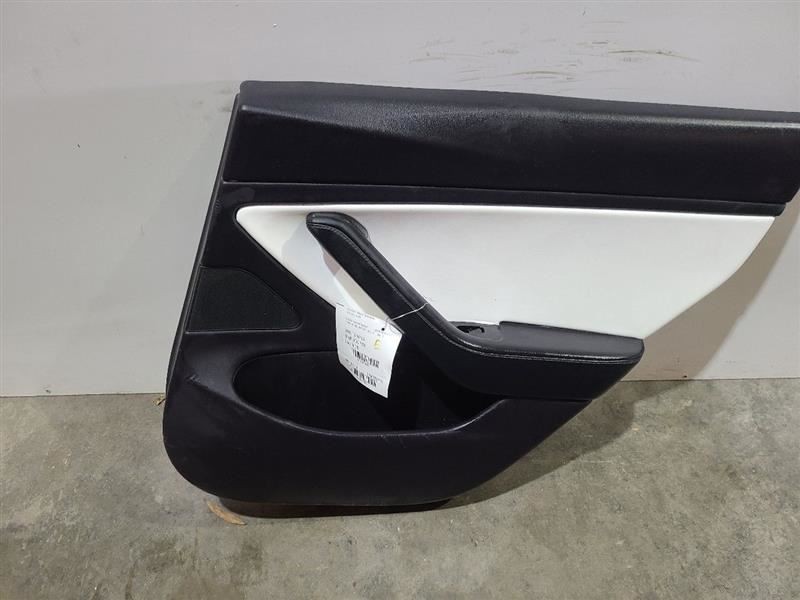 Passenger Rear Door Trim Panel Black and White Fits 2019 Tesla Model 3 567650