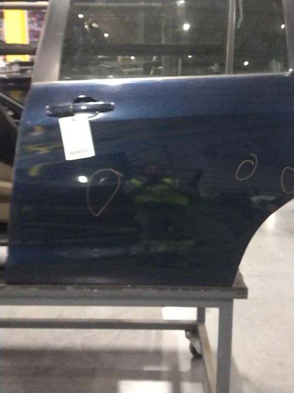 2014 Mazda 5 Left Rear Door Blue OEM Used Light Scratch Small Dent 14828