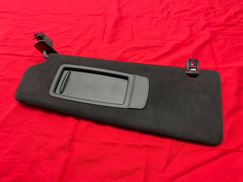 17-23 BMW G30 550 F90 M5 Left Upper Sun Visor Shade Mirror Black Alcantara OEM✅