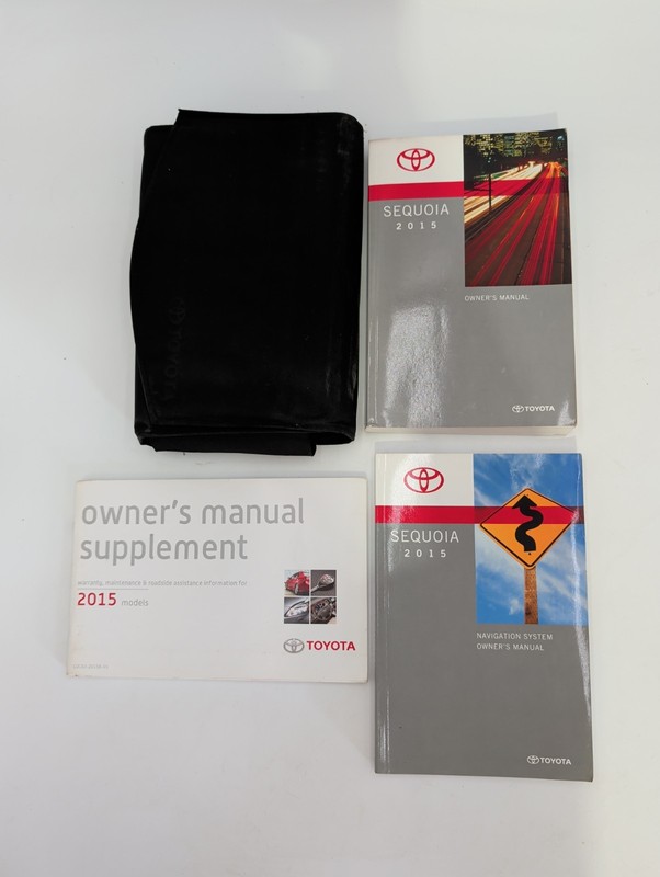 2015 Toyota Sequoia Owner’s Manual With Navigation System & Case