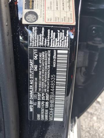 2011 MERCEDES E-CLASS Right Sun Visor BLACK 576326 Used OEM Part