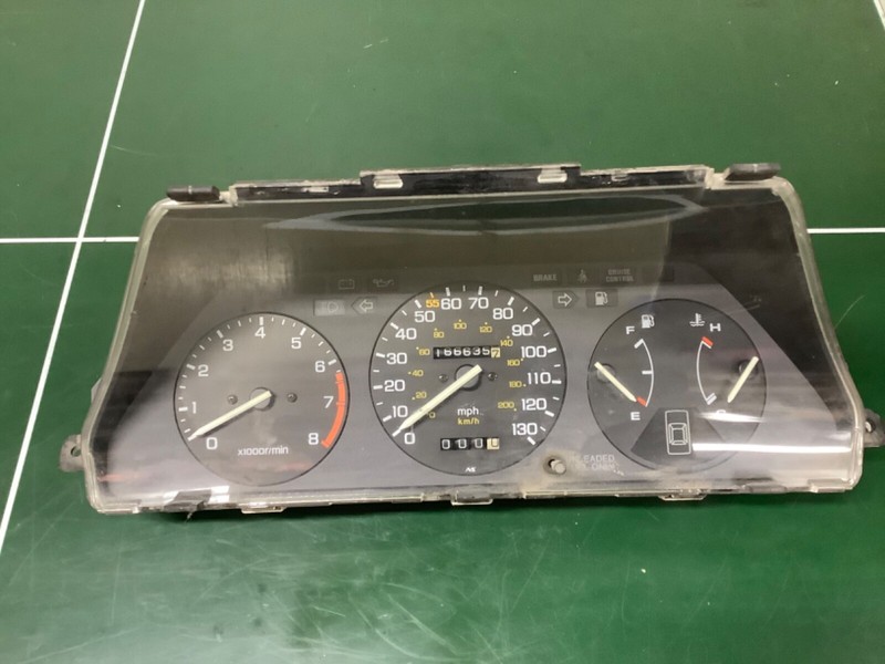 88-89Accord LX 4 door 5sp Instrument Cluster Speedo Tacho Meter Gauges Used OEM