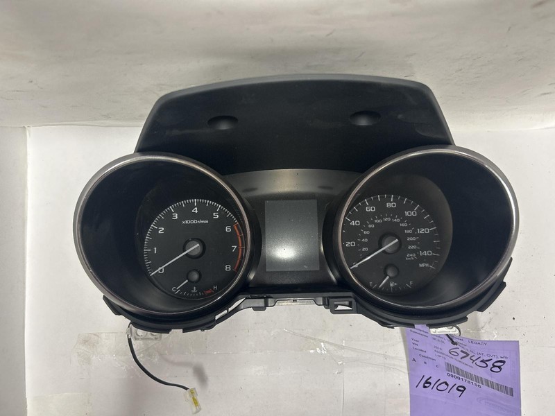 16 SUBARU LEGACY Speedometer cluster 2.5L CVT 3k miles OEM 1 Year Wnty!