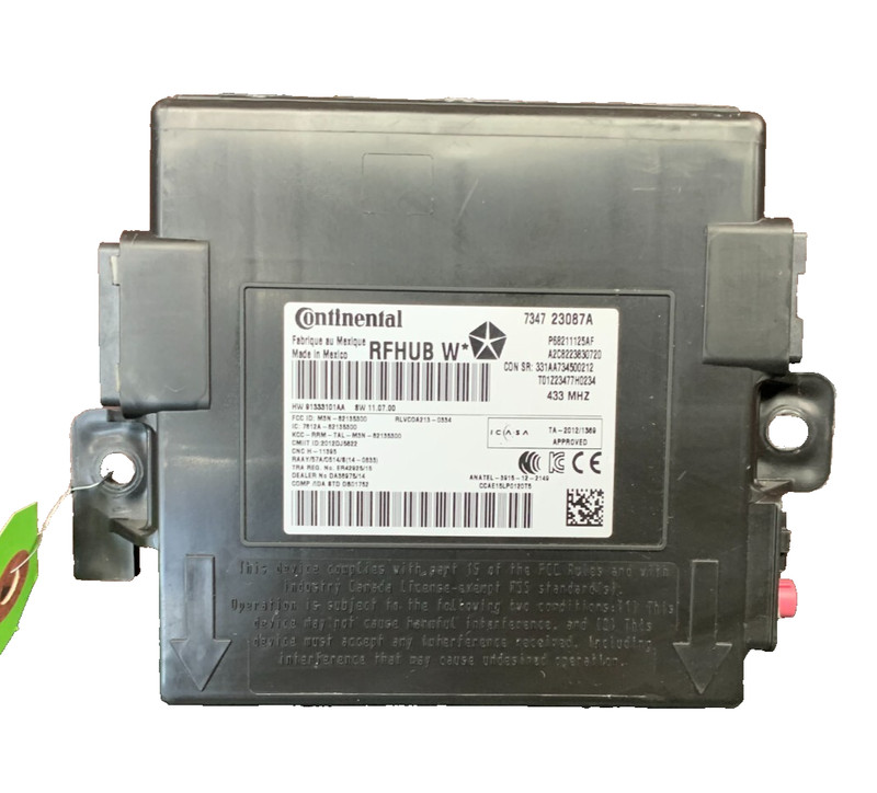 2016-2017 GRAND CHEROKEE DURANGO RFHUB KEYLESS ENTRY RECEIVER MODULE 68211125AE