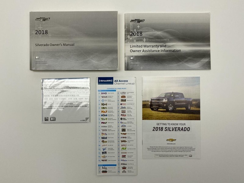 Owners Manual 2018 Chevrolet Silverado 86648