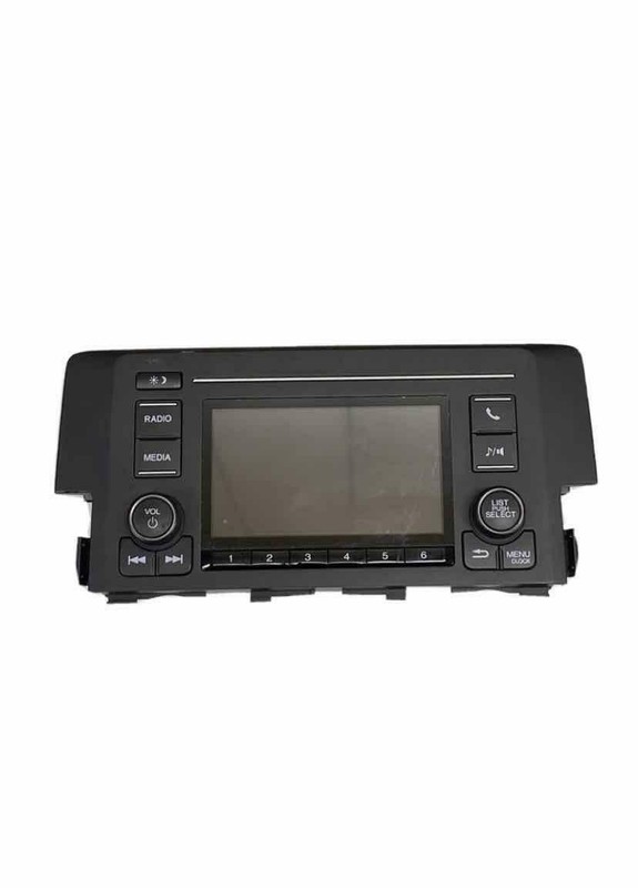 2016 2017 HONDA CIVIC SEDAN LX RADIO DISPLAY & RECEIVER ASSY OEM 39100TBAA11