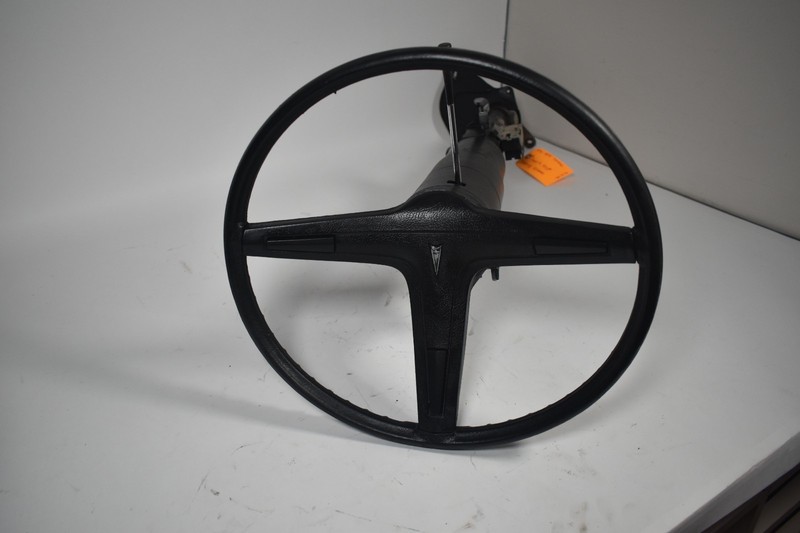 1970 PONTIAC FIREBIRD STEERING COLUMN W/ STRIPE AROUND WHEEL ALL PARTS WORK