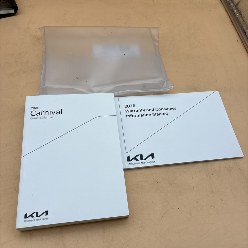 2026 Kia Carnival Owners Manual Warranty With Free Shipping