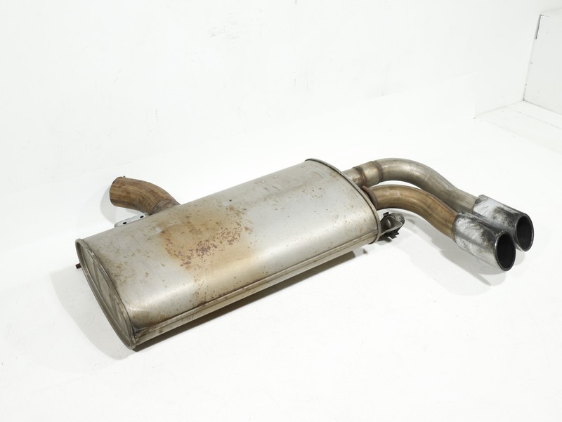 13-14 BMW X3 F25 XDRIVE35I 3.0L REAR EXHAUST SYSTEM MUFFLER RESONATOR PIPE OEM