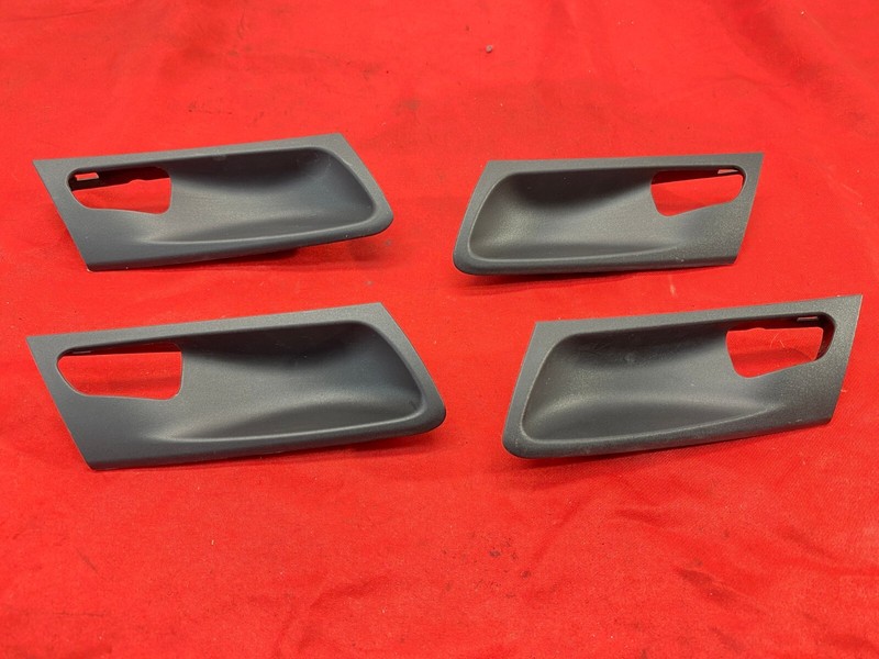 07-13 BMW E70 X5 X6 Front & Rear Door Opener Handle Trim Cover Black Set OEM✅