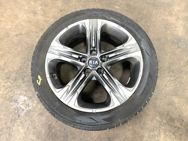 21-23 KIA K5 EX WHEEL RIM ALLOY MACHINED FACE GRAY 7.5 X 18 OEM #A0.41
