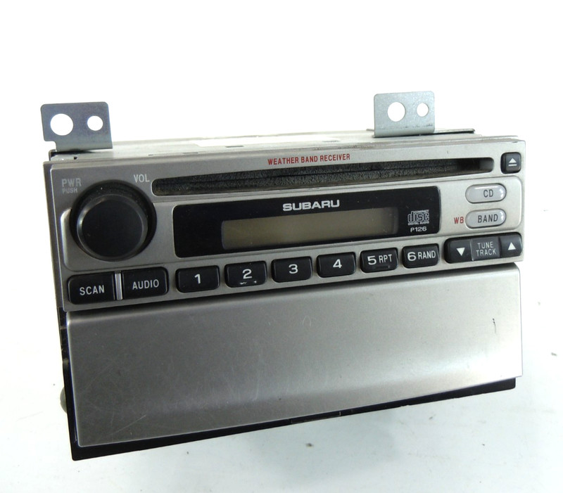 03-06Subaru Forester X AM FM Radio CD Disc Player Receiver W/ Compartment OEM