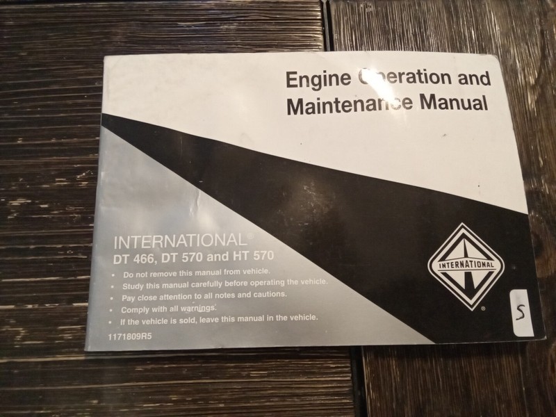 International DT 466, DT 570 and HT 570 Engine Operation And Maintenance Manual