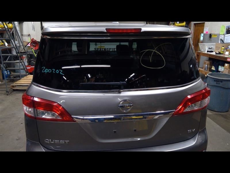 Hatch Tailgate Gray Power Lift Rear View Monitor Sl Fits 12-14 QUEST 712201