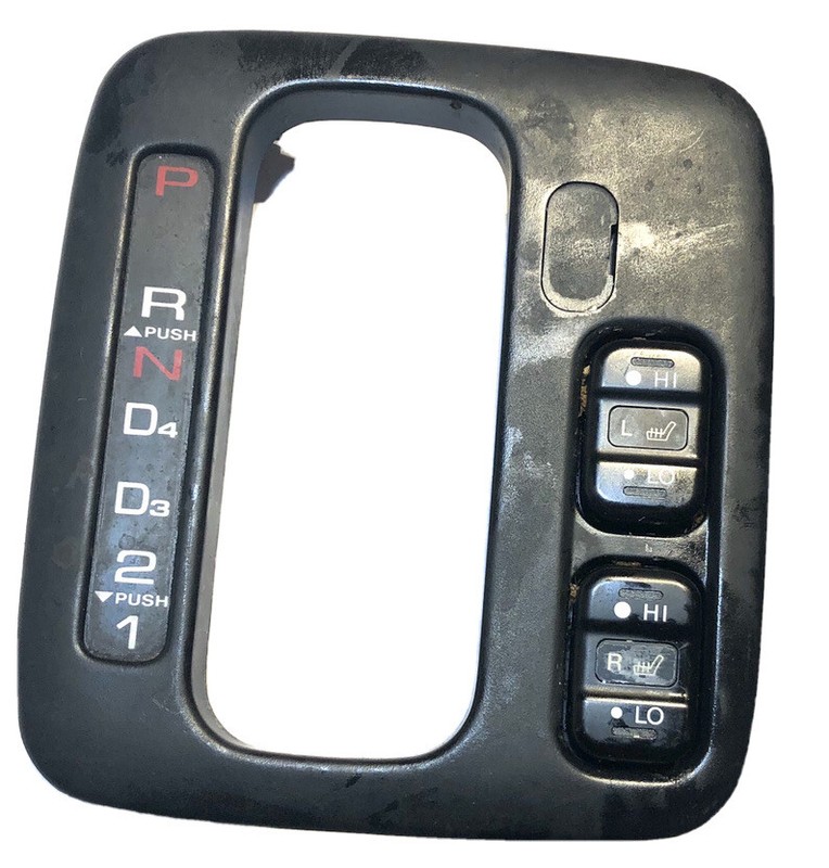 1996 - 1998Acura RL 3.5gear shifter bezel black with heated seat switches