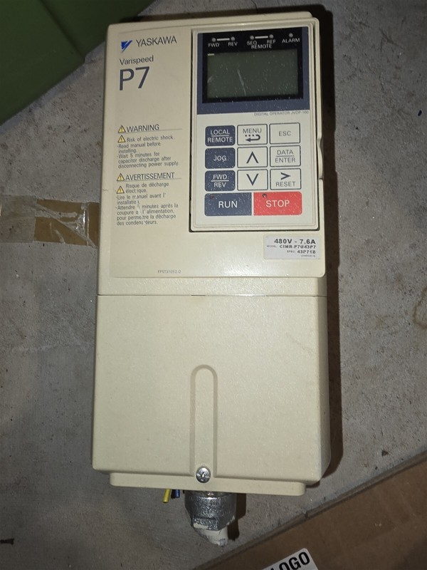 Yaskawa CIMA-P7U43P7 P7 Varispeed Drive *FREE SHIPPING*