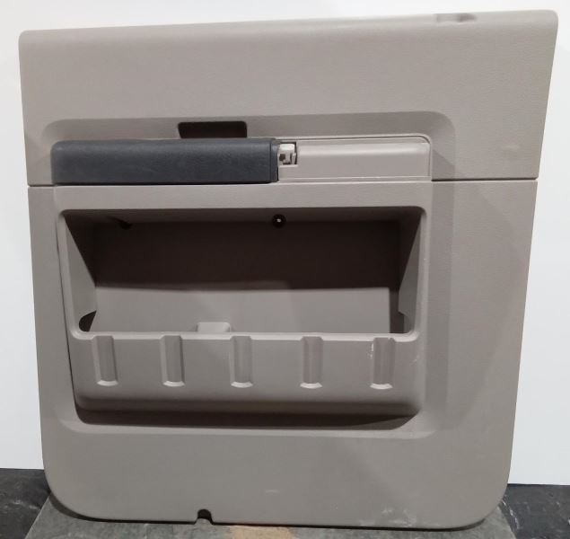 2008-2010 Ford F-250 F-350 Lariat Crew LH Rear Door Trim Panel Power Gray Trim 8