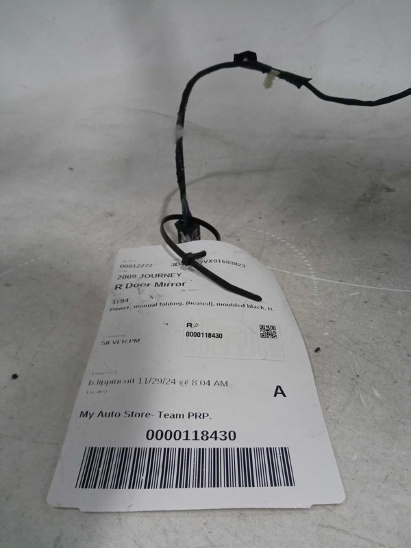 2009 Dodge Journey Right Door Mirror Assembly Silver OEM Used 98306