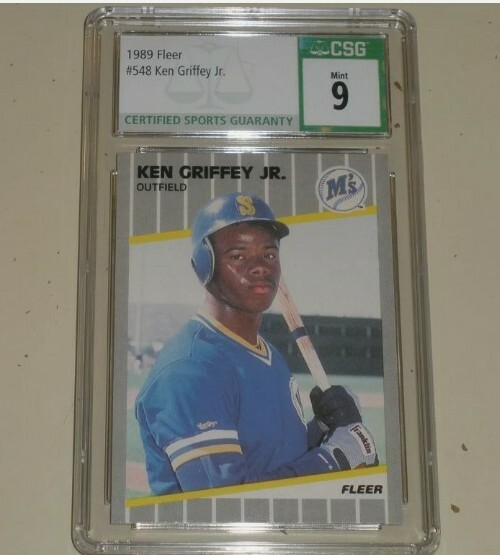 1989 Fleer Ken Griffey Jr Rookie #548 CSG 9 MINT SEATTLE MARINERS